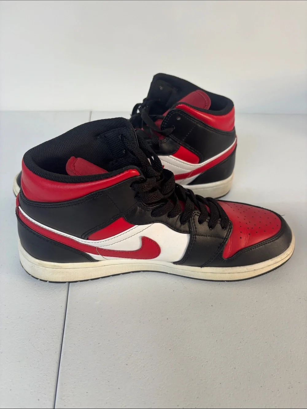 Jordan Men's High-Top Sneakers - Black/Red/White